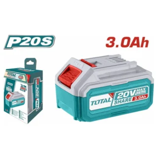 Thông tin sản phẩm Pin Total TFBLI2030 20V 3.0Ah cung cấp nhiều năng lượng hơn và thời gian hoạt động lâu hơn cho việc vận hành hiệu quả các dụng cụ không dây Total. Nhờ công nghệ lithium-ion, nó đảm bảo hiệu suất ổn định mà không có hiệu ứng bộ nhớ, trở thành lựa chọn lý tưởng cho các chuyên gia và người dùng thường xuyên. Thiết kế nhỏ gọn và tiện dụng cho phép dễ dàng lắp đặt và tháo gỡ, là lựa chọn hoàn hảo cho những người tìm kiếm sự cân bằng giữa trọng lượng và công suất. Các tính năng chính: Pin lithium-ion hiệu suất cao Điện áp 20V và dung lượng 3.0Ah Nó cung cấp thời gian sử dụng lâu hơn so với pin 2.0Ah. Khá nhẹ so với dung tích của nó. Hiệu năng ổn định và tuổi thọ cao Sạc nhanh không bị ảnh hưởng bởi hiệu ứng bộ nhớ Tương thích với tất cả các dụng cụ Total 20V. Thông số kỹ thuật: Loại: Pin lithium-ion Điện áp: 20 vôn Dung lượng: 3.0Ah Tương thích: Tất cả các dụng cụ hoạt động bằng pin 20V. Pin Lithium-ion 20V 3.0Ah Total TFBLI2030 Tổng cộng
