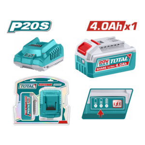 Bộ 1 pin 4.0 Ah và 1 sạc 20V Total TFBCPK1012