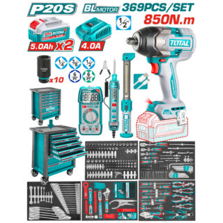 Bộ 369 món trong tủ xe đẩy đựng công cụ TOP600 SUPER TOTAL THPTCS83692
