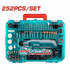 Bộ máy mài khuôn mini 130W Total TG5133261 (Kèm 251 phụ kiện)