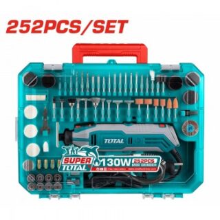 Bộ máy mài khuôn mini 130W Total TG5133261 (Kèm 251 phụ kiện)