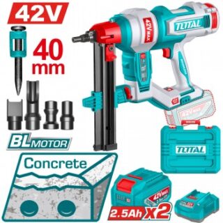 Máy bắn đinh dùng pin 42V Total TCNLI420602 (2 Pin 2.5Ah, 1 Sạc)