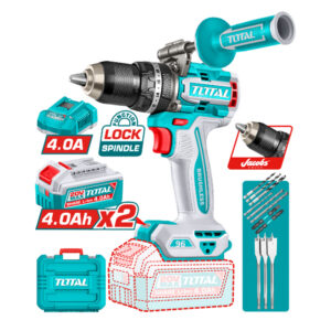 Máy khoan búa dùng pin 20V Total TIDLI209686 (2 Pin 4.0Ah & 1 Sạc)