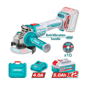 Máy mài góc dùng pin Total TAGLI2120232 (2 Pin 5.0Ah, 1 Sạc)