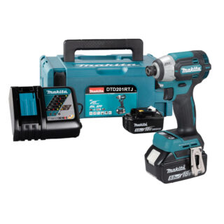 Máy vặn vít dùng pin 18V Makita DTD201RTJ (2 Pin 5.0Ah, 1 Sạc)
