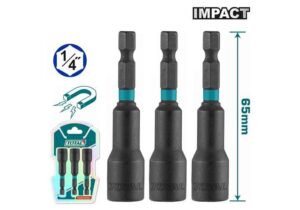 10, 13, 14mm Bộ mũi bắn tôn 3 chi tiết 1/4" Total TAC2703431