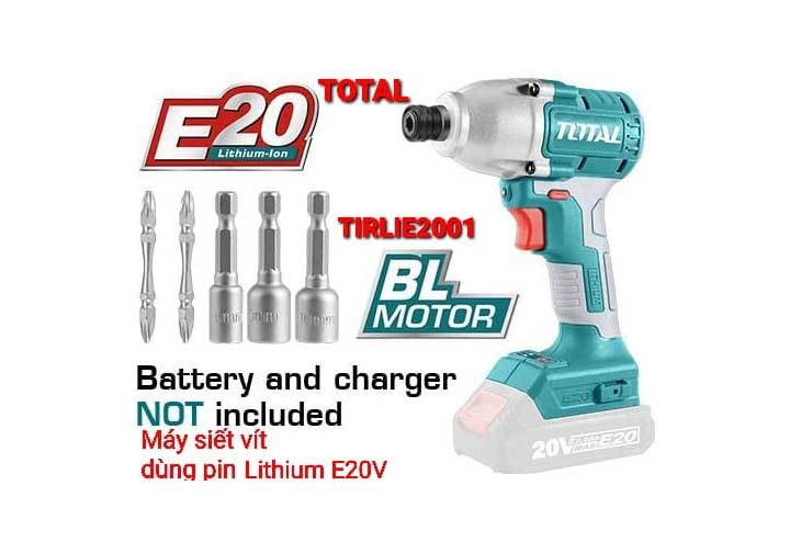 20v-may-siet-vit-dung-pin-e20-total-tirlie2001 20V Máy siết vít dùng pin E20 Total TIRLIE2001