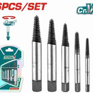 3-25mm Bộ mũi ren taro lấy bu lông ốc vít gãy 6 chi tiết Total TACSE0061
