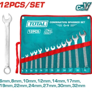 Bộ cờ lê vòng miệng 12 chi tiết Total THT1022122 6-32mm