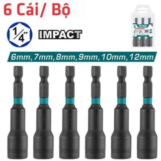 6-12mm Bộ mũi bắn tôn 6 chi tiết 1/4" Total TAC2765061