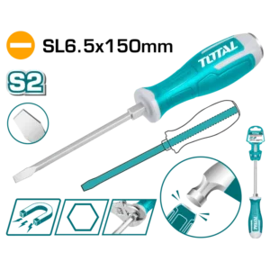 Tua vít dẹp đóng xuyên 6X150mm TOTAL THGS61506