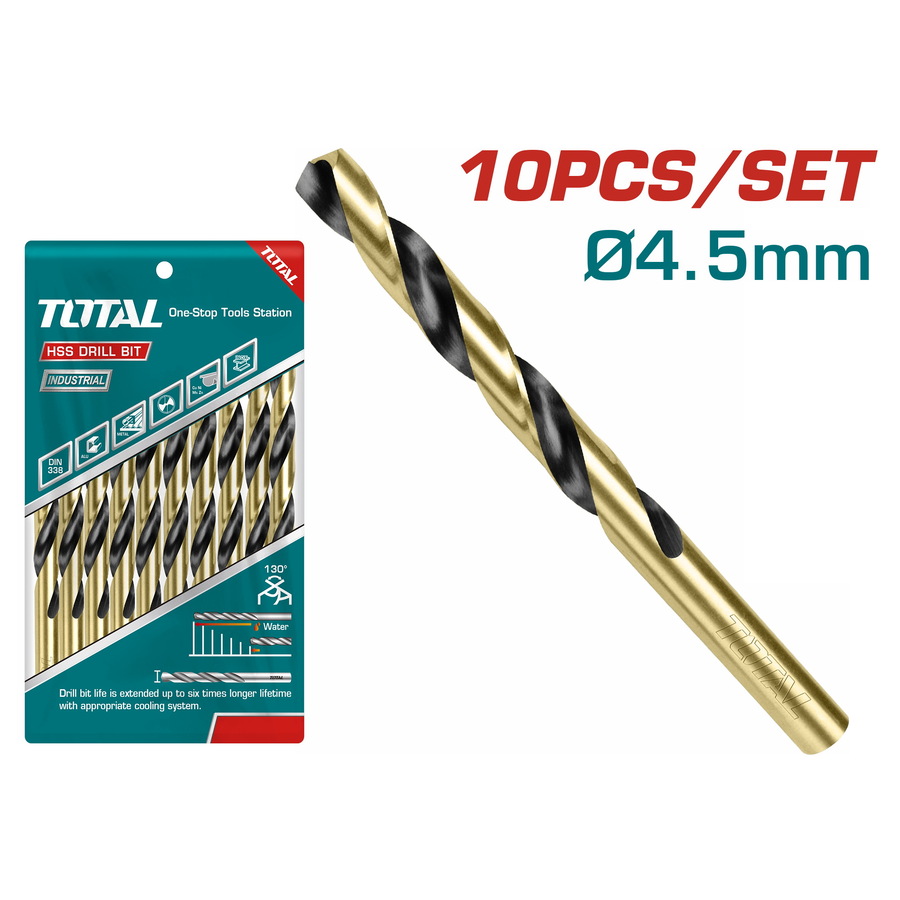 TAC100453 4.5mm Mũi khoan sắt Total TAC100453