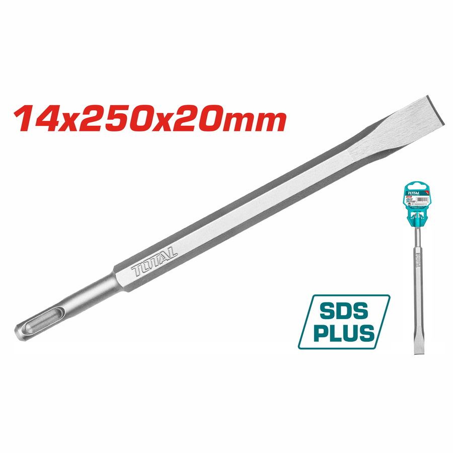 TAC15121411 20x250mm Mũi đục dẹp Total TAC15121411
