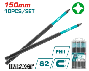 Bộ 10 mũi bắt vít PH1x150mm TACIM16PH163 TOTAL