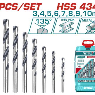 Bộ 8 mũi khoan kim loại Total TACSD0085