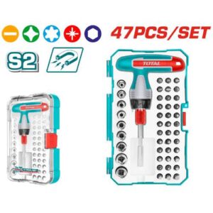 Bộ 47 tua vít vặn tay cầm T Total TACSD30476