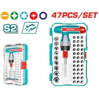 Bộ 47 tua vít vặn tay cầm T Total TACSD30476