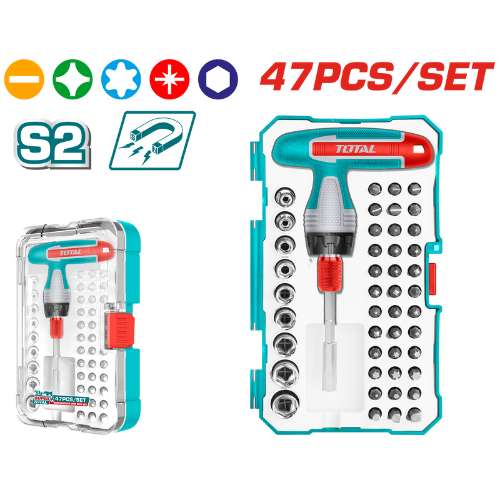 TACSD30476-2 Bộ 47 tua vít vặn tay cầm T Total TACSD30476