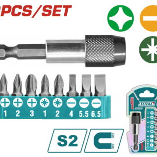 Bộ đầu tua vít 9 chi tiết Total TACSD3091