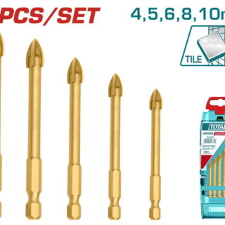 Bộ 5 mũi khoan kính TOTAL TACSD7256