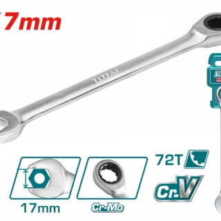 Cờ lê vòng miệng tự động hai chiều Total TCSPAR171 17mm