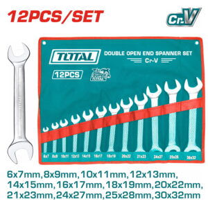 Bộ cờ lê hai đầu miệng 12 chi tiết Total THT1023121 6-32mm