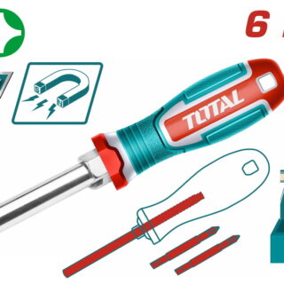 Bộ tuốc nơ vít (tô vít) 6 đầu Total THT2506076