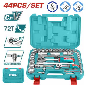Bộ tuýp 44 chi tiết Total THT421441 1/2"