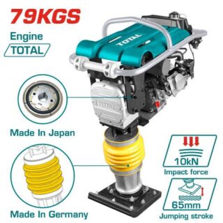 Máy đầm cóc hình trụ 6.5HP Total TP880-2