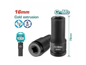 Đầu tuýp lục giác mở bugi 1/2 inch 16mm TOTAL THSPS12166