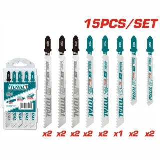 Bộ 15 Lưỡi Cưa Lọng Nhôm, Gỗ và Kim Loại Total TAC1501