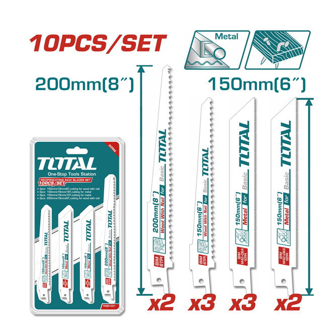 bo-10-luoi-cua-kiem-cat-go-co-dinh-va-kim-loai-total-trsb1001-1717743126 Bộ 10 lưỡi cưa kiếm cắt gỗ có đinh và kim loại Total TRSB1001