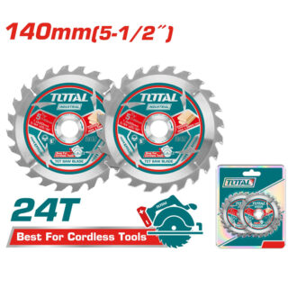 Bộ 2 lưỡi cưa TCT siêu mỏng 140mm Total TAC2331403