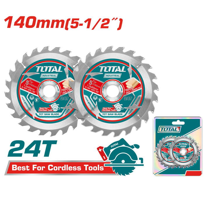 bo-2-luoi-cua-tct-sieu-mong-140mm-total-tac2331403-1719556088 Bộ 2 lưỡi cưa TCT siêu mỏng 140mm Total TAC2331403