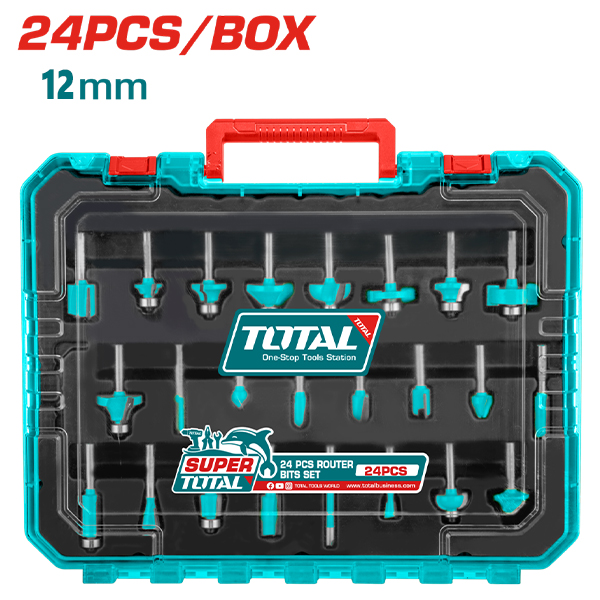 bo-24-mui-phay-duoi-12mm-total-tacsr12412-1730190702 Bộ 24 mũi phay đuôi 12mm Total TACSR12412