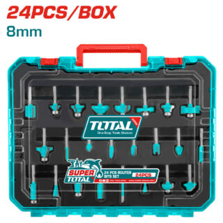Bộ 24 mũi phay đuôi 8mm Total TACSR12408