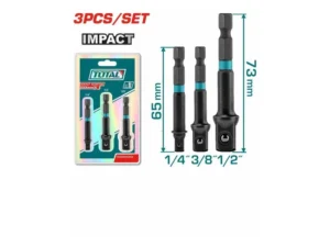 Bộ 3 đầu chuyển vặn tuýp Total TAC273651