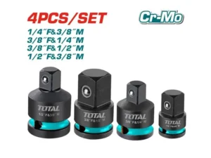 Bộ 3 đầu chuyển vặn tuýp Total THISAD12438