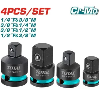 Bộ 3 đầu chuyển vặn tuýp Total THISAD12438