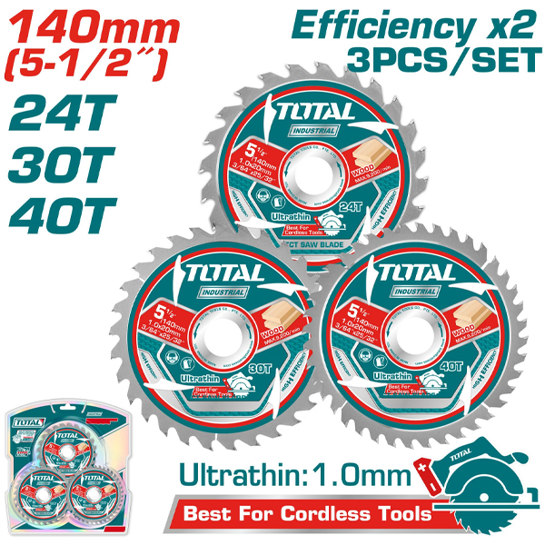 bo-3-luoi-cua-go-tct-140mm-total-tac236140-1749607244 Bộ 3 lưỡi cưa gỗ TCT 140mm Total TAC236140