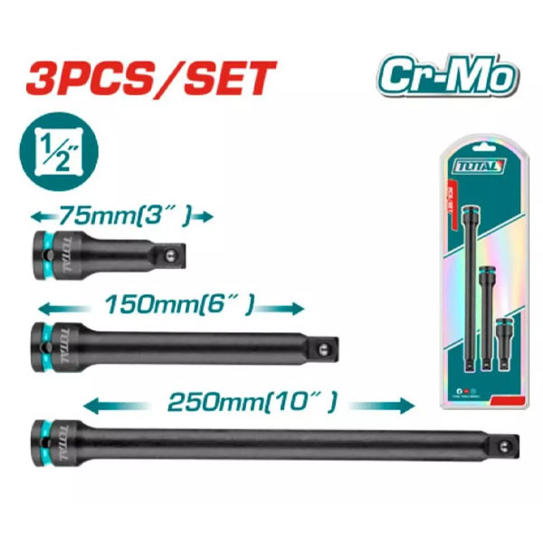 bo-3-thanh-noi-dai-tac-dong-dr-1-2-inch-total-thiseb12031-1773993802 Bộ 3 thanh nối dài tác động DR. 1/2 inch Total THISEB12031