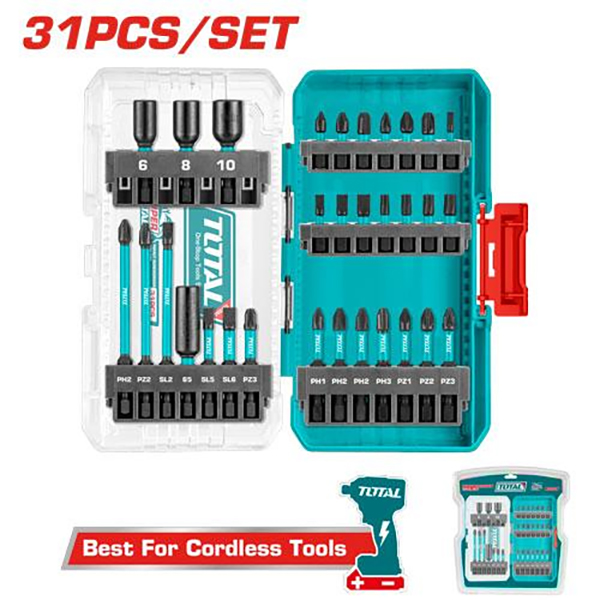 bo-31-mui-bat-vit-va-dau-bat-ton-total-tacsdl11306-thep-cr-mo-1730191870 Bộ 31 mũi bắt vít và đầu bắt tôn Total TACSDL11306 (Thép Cr-mo)