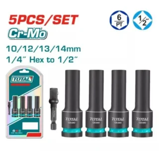 Bộ 5 đầu tuýp tác động sâu Dr. 1/2inch THKISD12052L