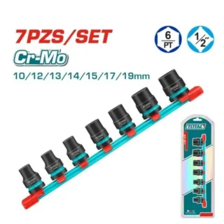 Bộ 7 đầu tuýp Impact DR 1/2 inch Total THKISD12073