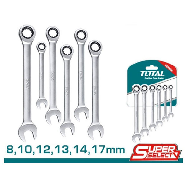 bo-co-le-vong-mieng-tu-dong-6-chi-tiet-total-tht102rk566-8-17mm-1717488293 Bộ cờ lê vòng miệng tự động 6 chi tiết Total THT102RK566 8-17mm