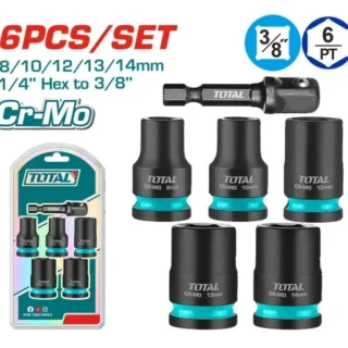 Bộ đầu tuýp lục giác 3/8" kèm bộ chuyển đổi Total Tools THKISD38062