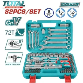 Bộ 82 đầu Tuýp 1/4 Inch &1/2 Inch Total THT421802
