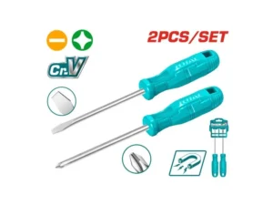 Bộ tuốc nơ vít dẹp và bake 2 chi tiết TOTAL THTDC250201