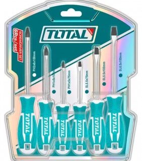 Bộ tuốc nơ vít (tô vít) 6 chi tiết Total THT250606