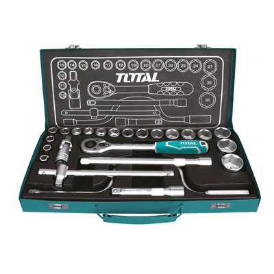 bo-tuyp-1-2-24-chi-tiet-total-tht141253-10-32mm-1 Bộ tuýp 1/2" 24 chi tiết Total THT141253 10-32mm
